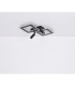 Marian 70x49cm Integrated LED Semi Flush Ceiling Light Matt Black LED Dimmable 2700-6500K Remote Control-16
