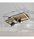 Kassu 50x27cm Integrated LED Semi Flush Ceiling Light Matt Black 2x LED 3000K-9