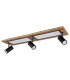 Ulla 80x20cm Integrated LED Semi Flush Ceiling Light Matt Black 3x LED 3000K-2