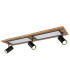 Ulla 80x20cm Integrated LED Semi Flush Ceiling Light Matt Black 3x LED 3000K-6