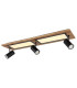 Ulla 80x20cm Integrated LED Semi Flush Ceiling Light Matt Black 3x LED 3000K-7