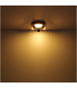 Ulla 80x20cm Integrated LED Semi Flush Ceiling Light Matt Black 3x LED 3000K-8