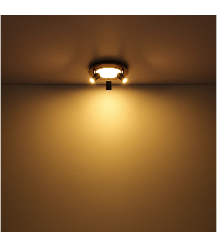 Ulla 80x20cm Integrated LED Semi Flush Ceiling Light Matt Black 3x LED 3000K-8