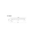 Ulla 80x20cm Integrated LED Semi Flush Ceiling Light Matt Black 3x LED 3000K-12