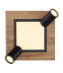Ulla 30cm Integrated LED Semi Flush Ceiling Light Matt Black 3x LED 3000K-4