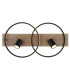 Danny Integrated LED Semi Flush Ceiling Light Matt Black 2x LED 3000K-4