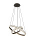 Grouni Pendant Ceiling Light Titanium Color Brushed 2x LED Dimmable 2700-6000K Remote Control-1