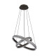 Grouni Pendant Ceiling Light Titanium Color Brushed 2x LED Dimmable 2700-6000K Remote Control-2