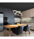 Grouni Pendant Ceiling Light Titanium Color Brushed 2x LED Dimmable 2700-6000K Remote Control-8