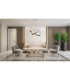 Grouni Pendant Ceiling Light Titanium Color Brushed 2x LED Dimmable 2700-6000K Remote Control-9
