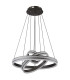 Grouni Pendant Ceiling Light Titanium Color Brushed 3x LED Dimmable 2700-6000K Remote Control-2