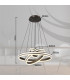 Grouni Pendant Ceiling Light Titanium Color Brushed 3x LED Dimmable 2700-6000K Remote Control-10