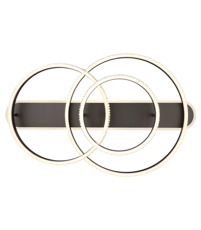 Grouni Integrated LED Semi Flush Ceiling Light Titanium Color Brushed 3x LED Dimmable 2700-6000K Remote Control-4