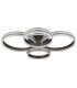 Grouni Integrated LED Semi Flush Ceiling Light Titanium Color Brushed 4x LED Dimmable 2700-6000K Remote Control-2