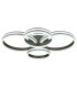 Grouni Integrated LED Semi Flush Ceiling Light Titanium Color Brushed 4x LED Dimmable 2700-6000K Remote Control-5