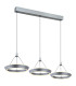 Ferra Triple Ring Pendant Ceiling Light Grey Matt 3x LED 3000K-1
