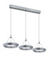 Ferra Triple Ring Pendant Ceiling Light Grey Matt 3x LED 3000K-2
