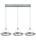 Ferra Triple Ring Pendant Ceiling Light Grey Matt 3x LED 3000K-3