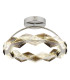 Karilion Integrated LED Semi Flush Ceiling Light Chrome LED 4000K-1