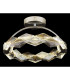 Karilion Integrated LED Semi Flush Ceiling Light Chrome LED 4000K-3