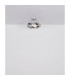 Karilion Integrated LED Semi Flush Ceiling Light Chrome LED 4000K-6