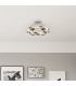 Karilion Integrated LED Semi Flush Ceiling Light Chrome LED 4000K-7