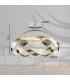 Karilion Integrated LED Semi Flush Ceiling Light Chrome LED 4000K-8