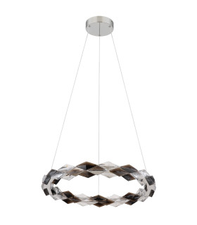 Karilion 55cm Pendant Ceiling Light Chrome LED 4000K-2