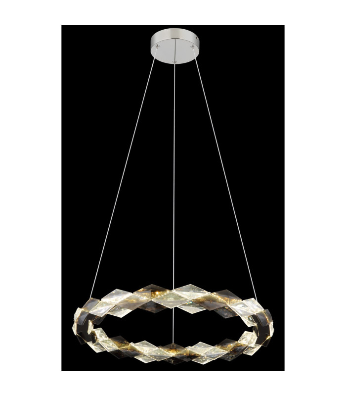 Karilion 55cm Pendant Ceiling Light Chrome LED 4000K-4