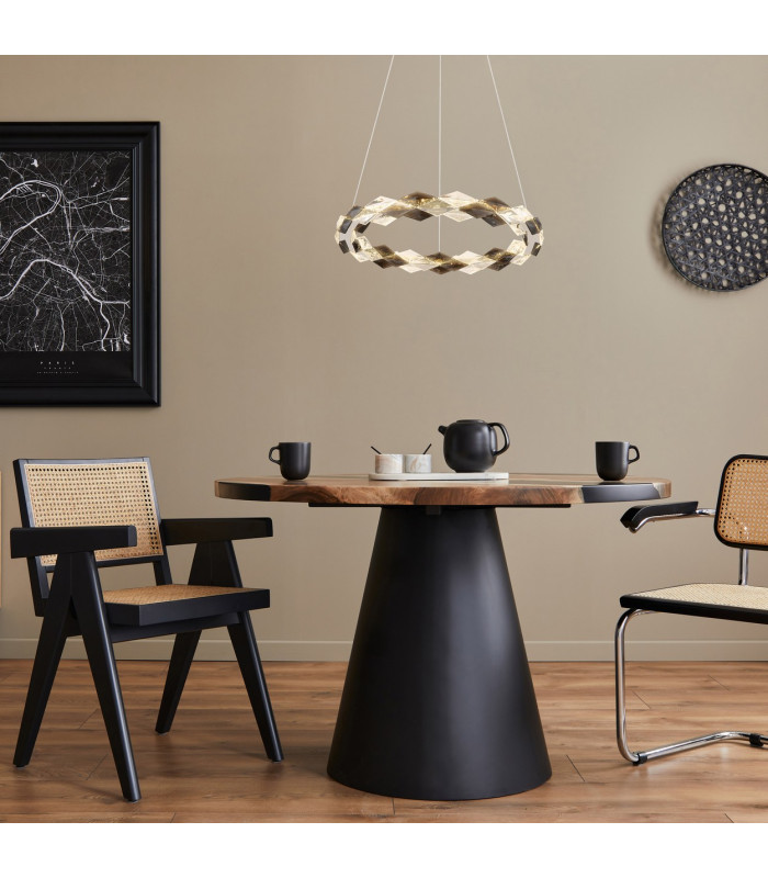 Karilion 55cm Pendant Ceiling Light Chrome LED 4000K-5