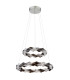 Karilion Twin Ring Pendant Ceiling Light Chrome 2x LED 4000K-2