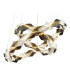 Karilion Twin Ring Pendant Ceiling Light Chrome 2x LED 4000K-3