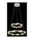 Karilion Twin Ring Pendant Ceiling Light Chrome 2x LED 4000K-4