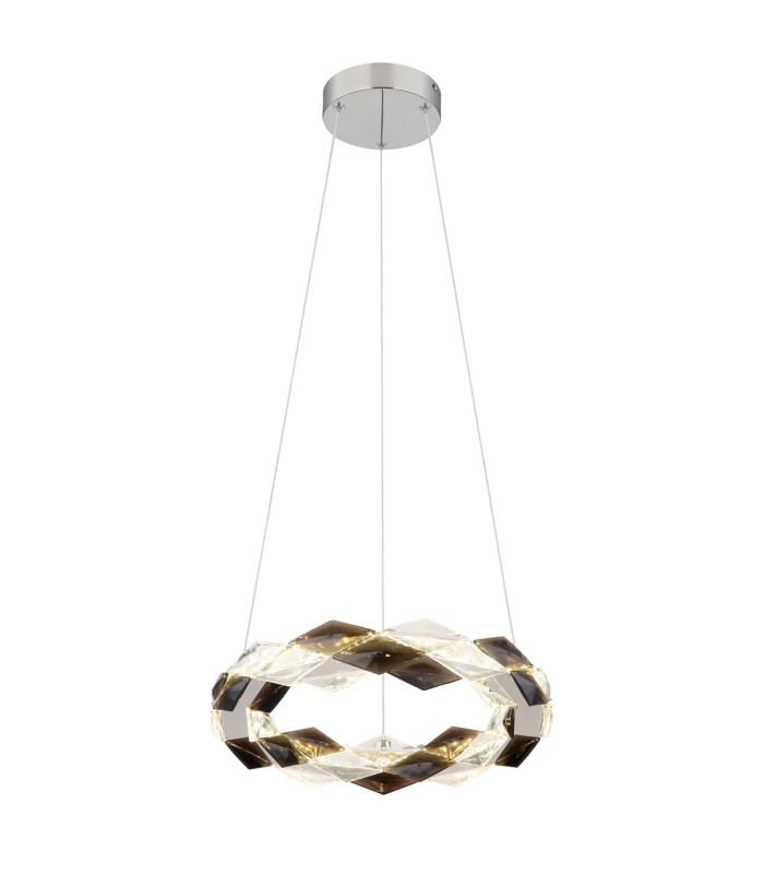 Karilion 37cm Pendant Ceiling Light Chrome LED 4000K-1