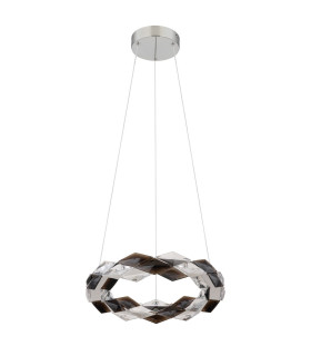 Karilion 37cm Pendant Ceiling Light Chrome LED 4000K-2