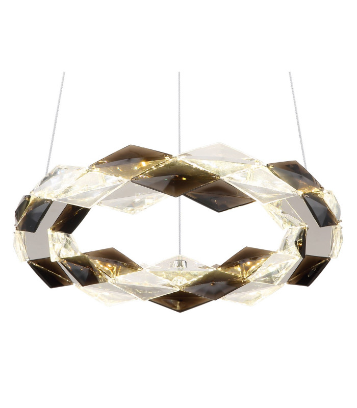Karilion 37cm Pendant Ceiling Light Chrome LED 4000K-3