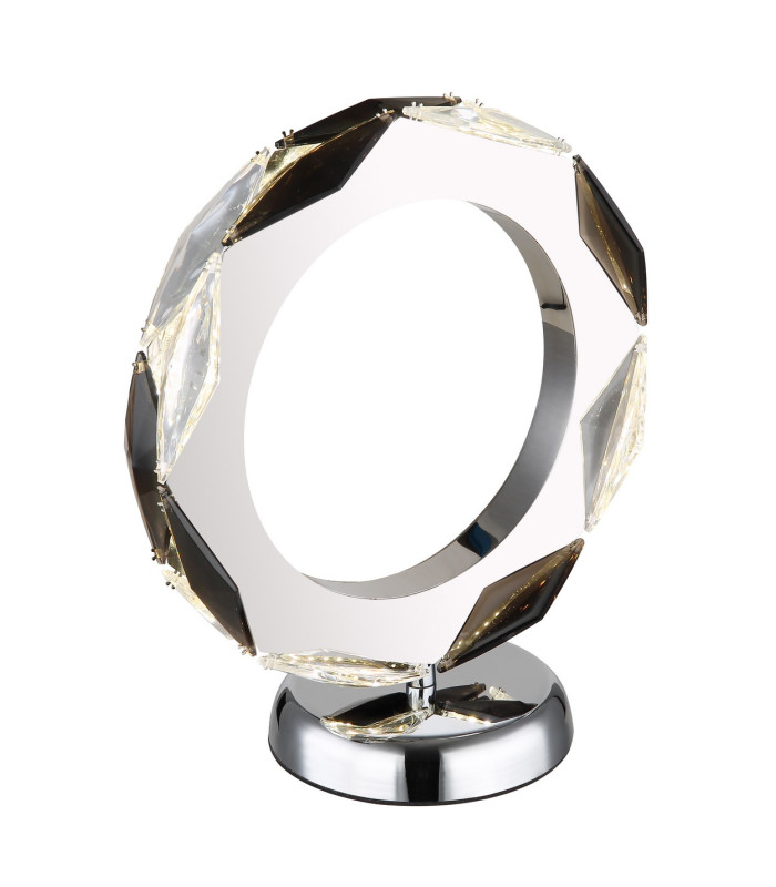 Karilion Glass Table Lamp Chrome LED 4000K-1