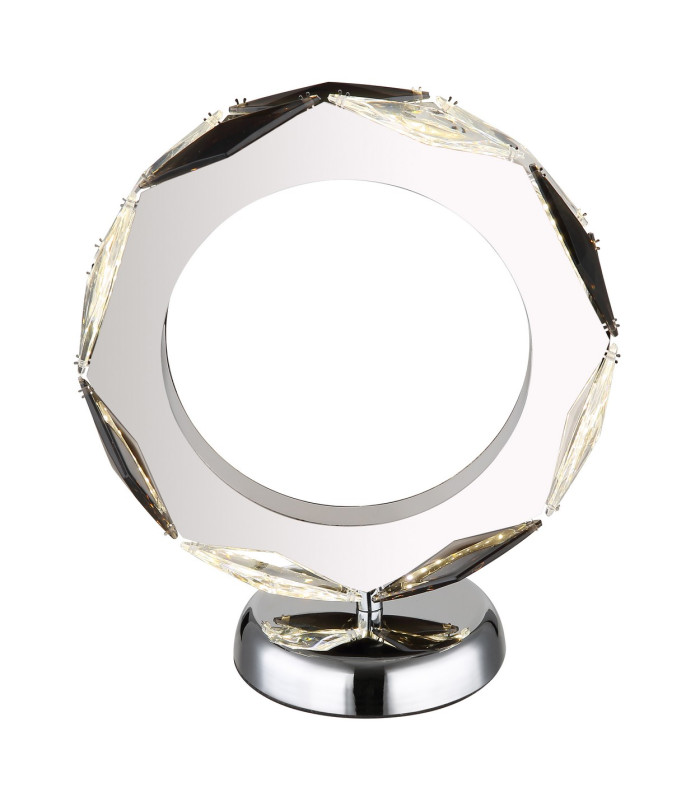 Karilion Glass Table Lamp Chrome LED 4000K-3