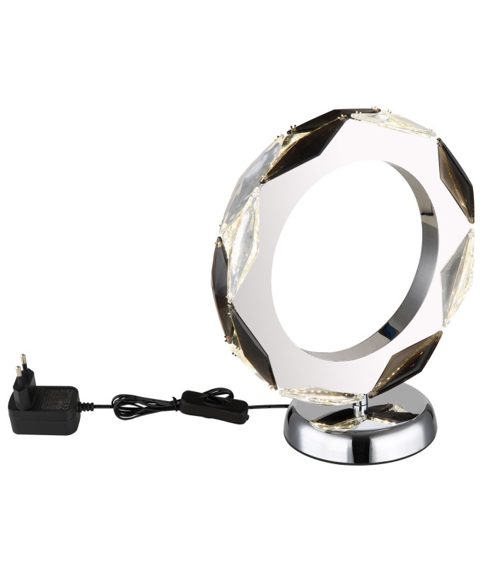 Karilion Glass Table Lamp Chrome LED 4000K-6