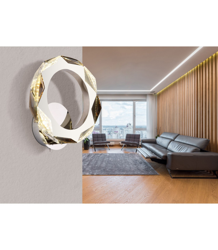 Karilion Integrated LED Wall Lamp Chrome LED 4000K-6
