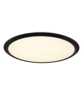 Suna Integrated LED Semi Flush Ceiling Light Matt Black LED Dimmable 2700-6000K Remote Control-1