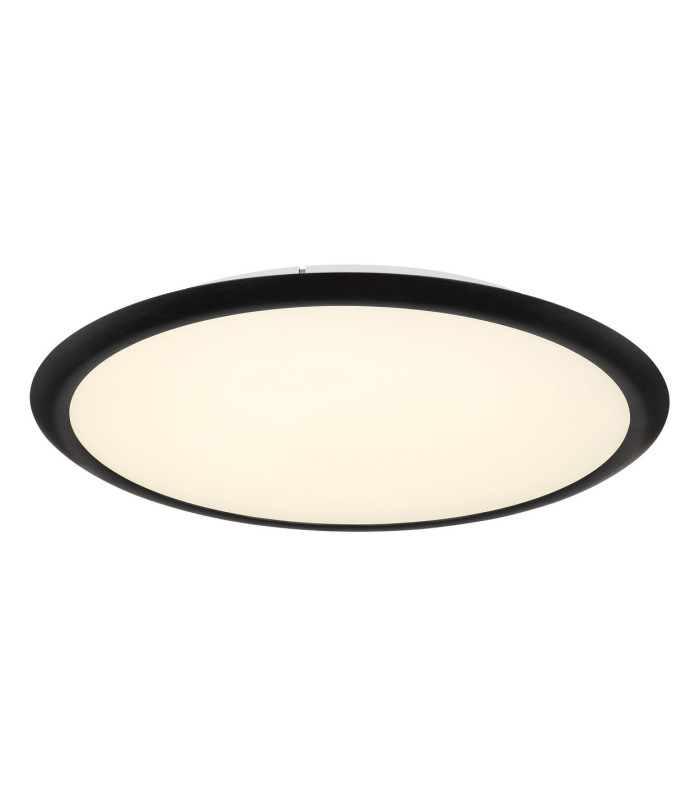 Suna Integrated LED Semi Flush Ceiling Light Matt Black LED Dimmable 2700-6000K Remote Control-1