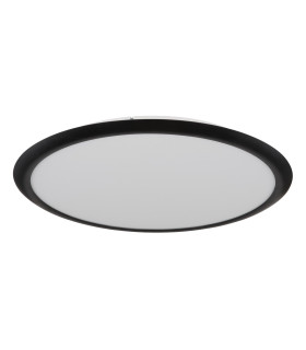 Suna Integrated LED Semi Flush Ceiling Light Matt Black LED Dimmable 2700-6000K Remote Control-2