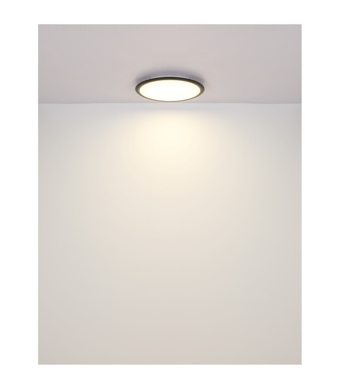 Suna Integrated LED Semi Flush Ceiling Light Matt Black LED Dimmable 2700-6000K Remote Control-7