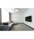 Suna Integrated LED Semi Flush Ceiling Light Matt Black LED Dimmable 2700-6000K Remote Control-10