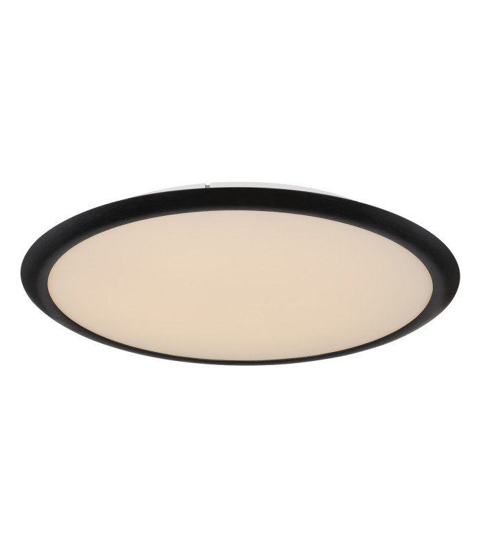 Suna Integrated LED Semi Flush Ceiling Light Matt Black LED Dimmable 2700-6000K Remote Control-11