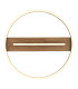 Pikara 40.5cm Integrated LED Semi Flush Ceiling Light Wood Look LED 3000K-4