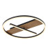 Pikara 40.5cm Integrated LED Semi Flush Ceiling Light Wood Look LED 3000K-5