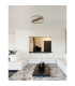 Pikara 40.5cm Integrated LED Semi Flush Ceiling Light Wood Look LED 3000K-9