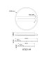 Pikara 40.5cm Integrated LED Semi Flush Ceiling Light Wood Look LED 3000K-10
